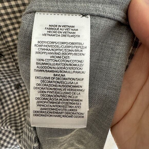 Ralph Lauren Shirt Mens XL Grey Check Long Sleeve Button Down Classic Fit Casual - Picture 7 of 7